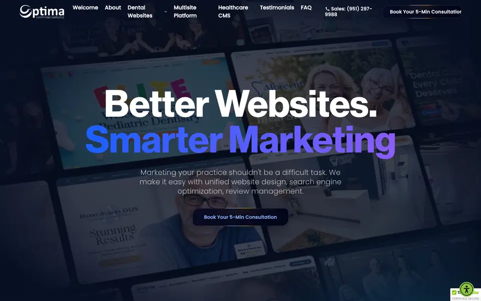 Home page of Optima at thinkoptima.com