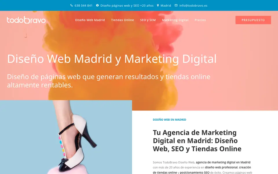 Home page of TodoBravo at todobravo.es