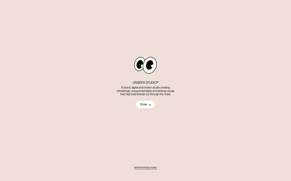 Home page of Unseen Studio at unseen.co