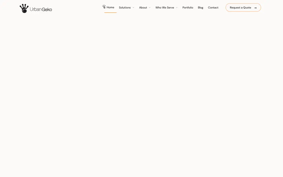 Home page of Urban Geko at urbangekodesign.com