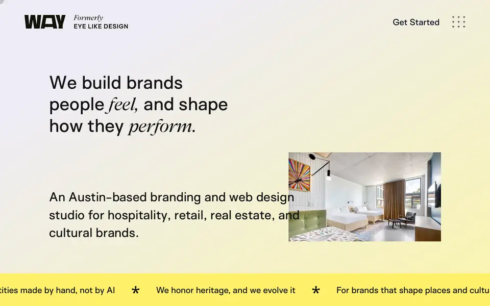 Home page of Way Creative at waycreative.studio