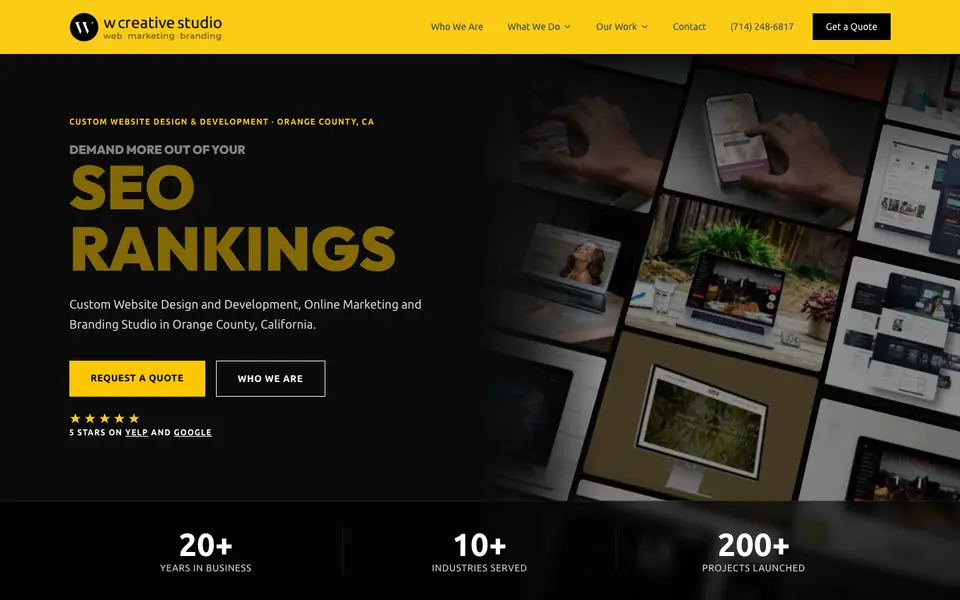 Home page of W Creative Studio at wcreativestudio.com