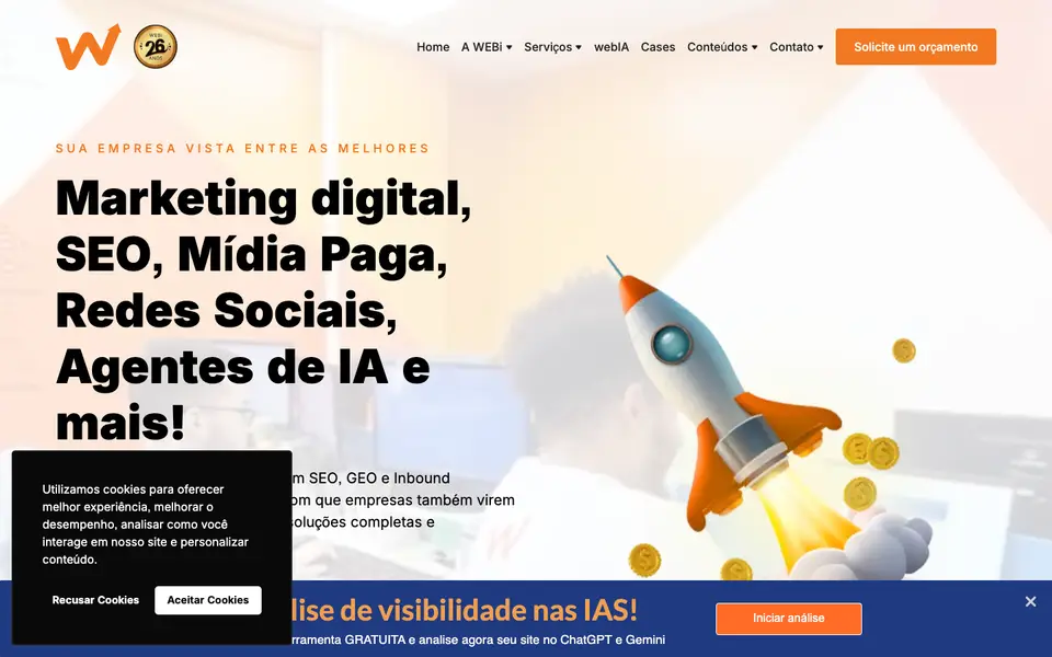 Home page of WEBi at webi.com.br