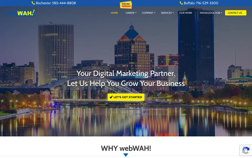 Home page of webWAH! at webwah.com