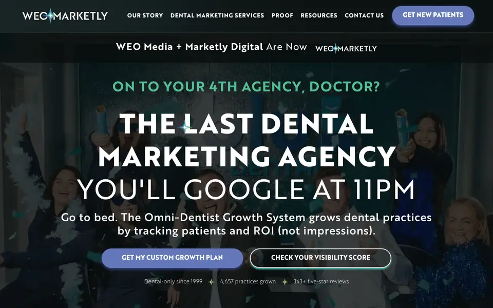 Home page of WEO Marketly at weomedia.com