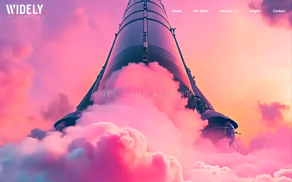 Home page of Widely Interactive at widelyinteractive.com