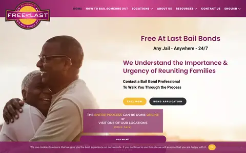 Home page of freeatlastbb.com, a client site credited to Blueprint Digital