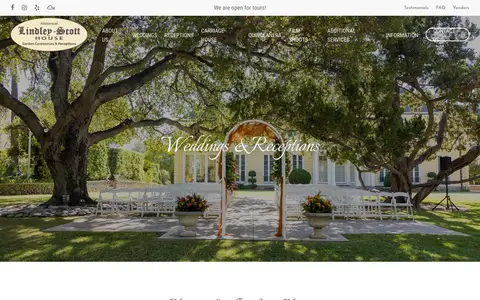 Home page of lindleyscotthouse.com, a client site credited to Caspian Services
