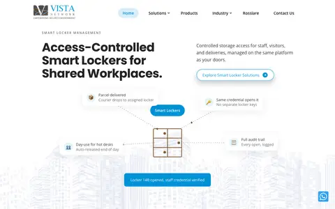 Home page of vistanetwork.in, a client site credited to CGxperts