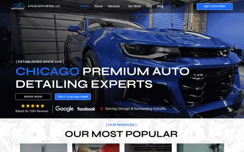 Home page of apdetail.com, added by Clickflame