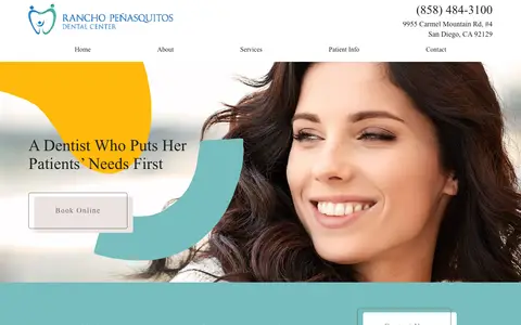 Home page of rpsmiles.com, a client site credited to Great Dental Websites