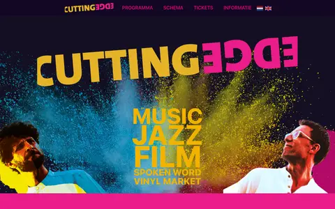 Home page of cuttingedgefestival.nl, a client site credited to Lowtone
