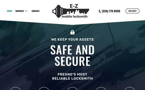 Home page of e-zmobile.com, a client site credited to MI Digital Solution