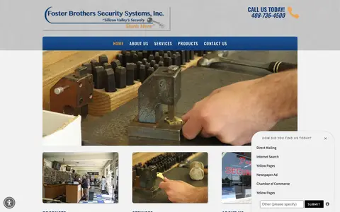 Home page of fosterbrothers.com, a client site credited to NEXT! Digital Ad Agency