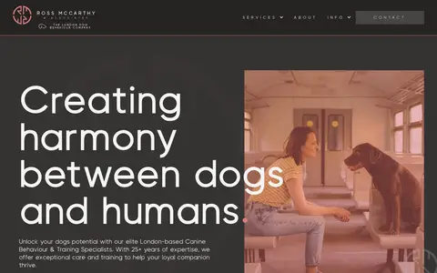 Home page of rossmccarthy.com, a client site credited to Pixelbricks