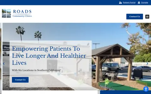 Home page of roadsfoundation.org, a client site credited to Practis