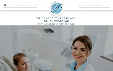 Home page of chitgopekardds.com, a client site credited to Sesame Communications