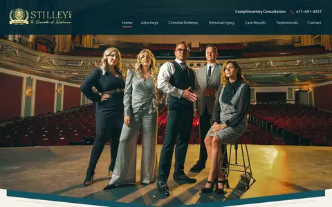 Home page of jaredstilley.com, a client site credited to The Modern Firm