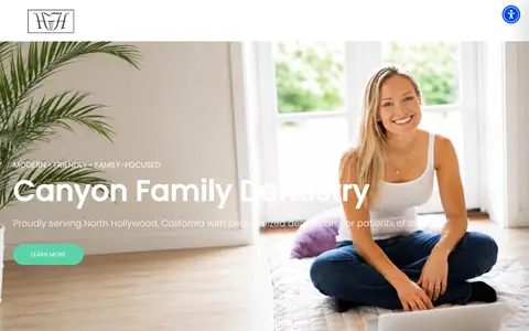 Home page of dentalgroupcenter.com, a client site credited to Optima