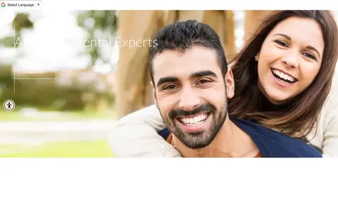 Home page of downeydentalcenter.com, a client site credited to Optima