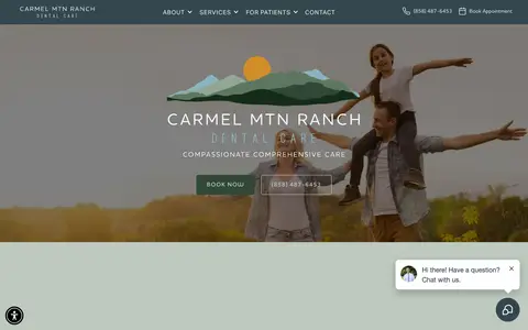 Home page of cmrdentalcare.com, a client site credited to Wonderist Agency