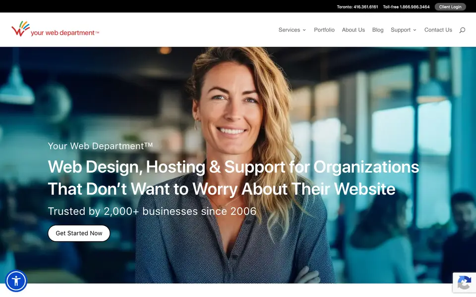 Home page of Your Web Department at yourwebdepartment.com