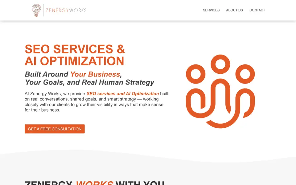 Home page of Zenergy Works at zenergyworks.com