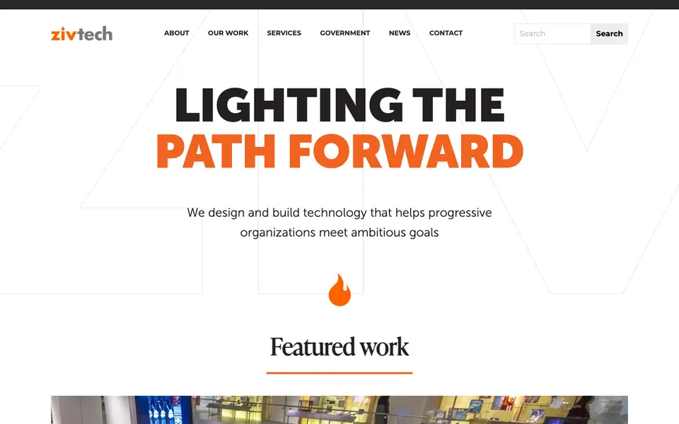 Home page of Zivtech at zivtech.com